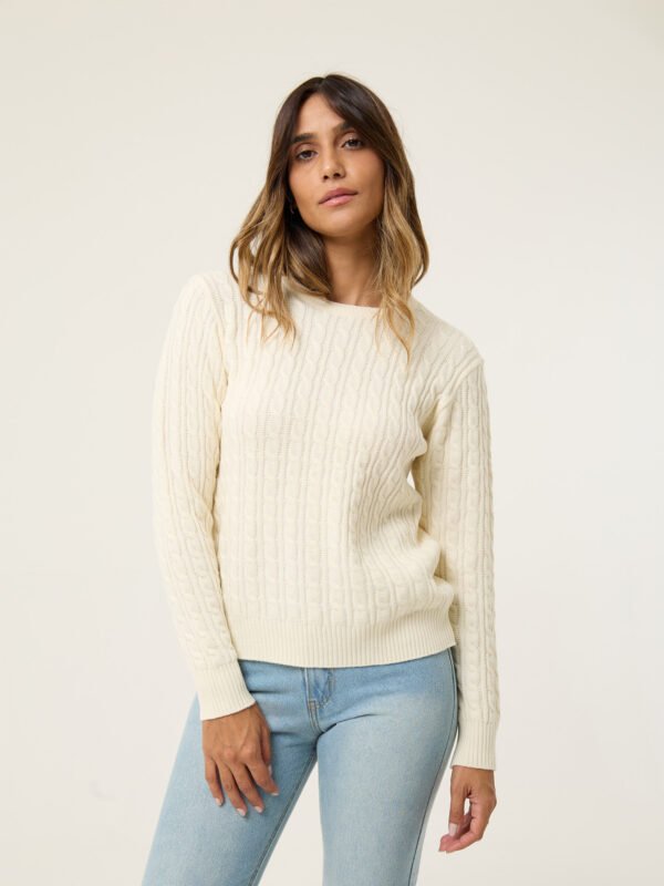 Sweater Trenzado Doble